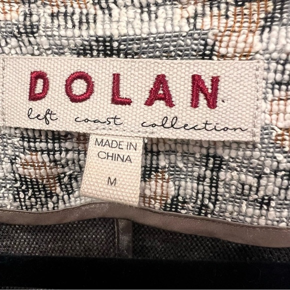 Dolan Anthropologie Leopard Tweed Longline Full Zip Jacket size Medium - Picture 5 of 12